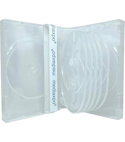 Amazon.com: Mediaxpo 10 Clear 10 Disc DVD Cases : Home & Kitchen